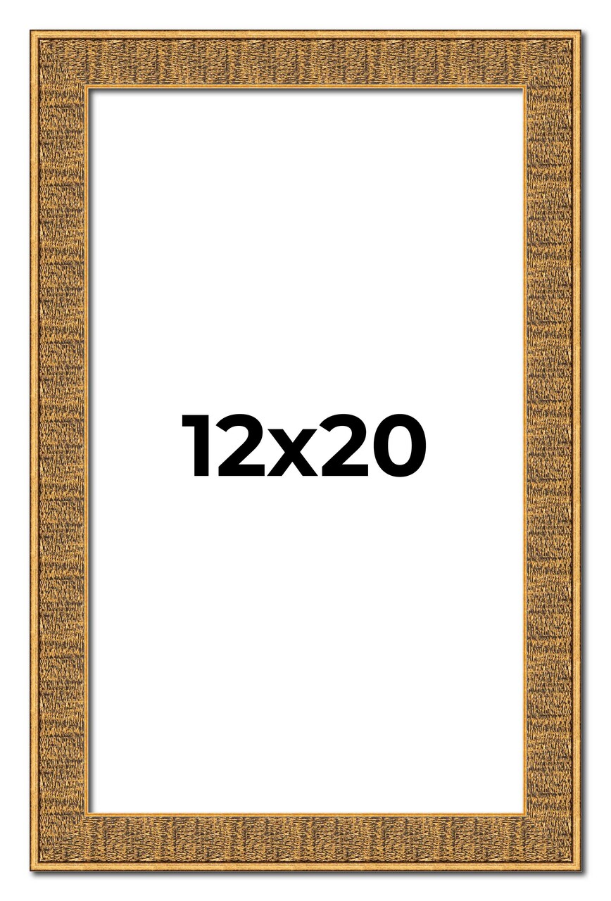 Sculpted Black Picture Frame - UV Acrylic, Foam Board Backing, Hanging Hardware